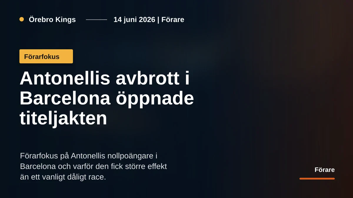 Generisk silverfärgad formelbil i garage efter ett avbrutet race.