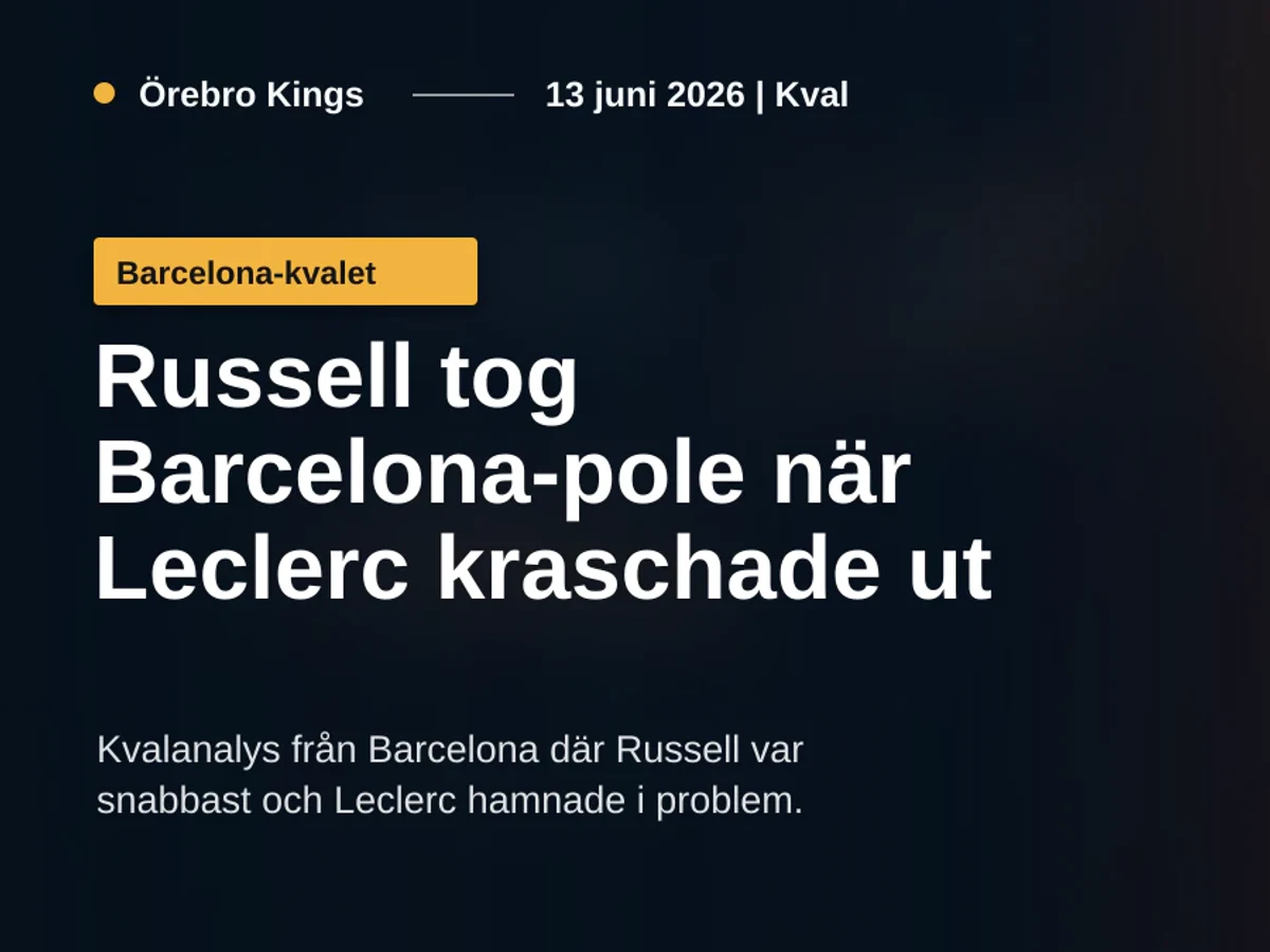 Generisk formelbil över kerbs på en bred F1-bana i Spanienliknande ljus.