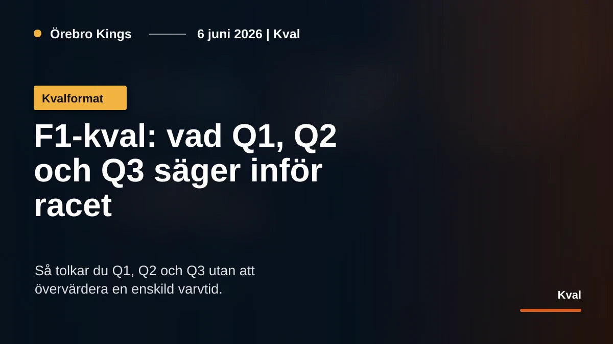 Generisk formelbil i fart genom en kurva under kval.