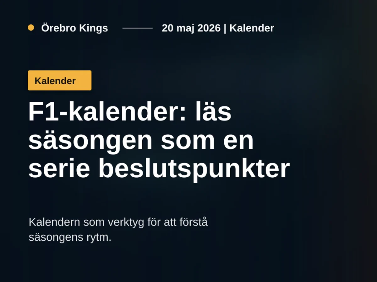 Planeringsmiljö för F1-kalendern med banunderlag och ljus depåbakgrund.